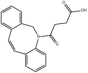 4-(二苯并[B,F]氮杂环辛烯-5(6H)-基)-4-氧代丁酸 结构式