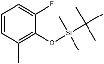 2-[[(1,1-Dimethylethyl)dimethylsilyl]oxy]-1-fluoro-3-methylbenzene 结构式