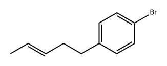 4-(3-(E)-戊烯基)溴苯 结构式