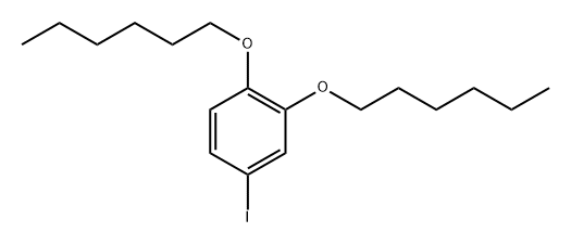 1,2-BIS(HEXYLOXY)-4-IODOBENZENE 结构式