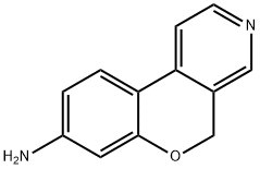 5H-苯并吡喃并[3,4-C] 吡啶-8-胺 结构式