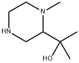 2-(1-甲基哌嗪-2-基)丙-2-醇 结构式