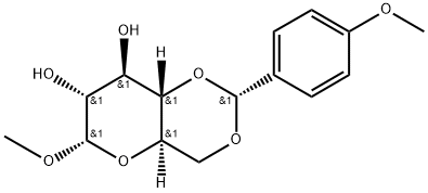 (2R,4AR,6S,7R,8R,8AS)-6-甲氧基-2-(4-甲氧基苯基)六氢吡啶并[3,2-D] [1,3]二氧杂环己烯-7,8-二醇 结构式