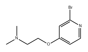 2- [(2- BROMO- 4- PYRIDINYL) OXY] - N, N- 二甲基乙胺 结构式