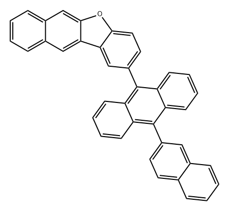 2-(10-(2-萘基)蒽)-苯并萘并[2,3]呋喃 结构式