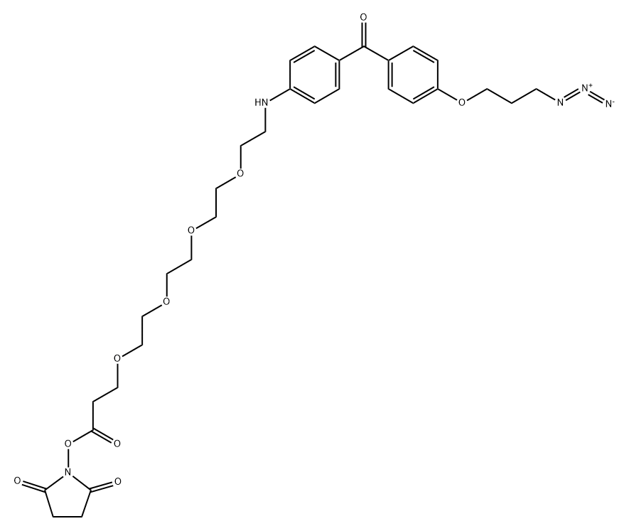 UV-TRACER-叠氮-琥珀酰亚胺酯 结构式