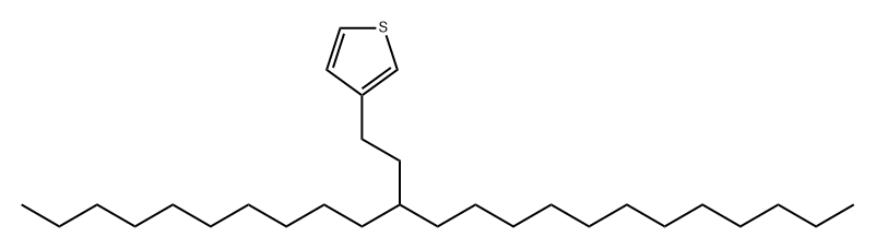 3-(3-癸基十五烷基)噻吩 结构式