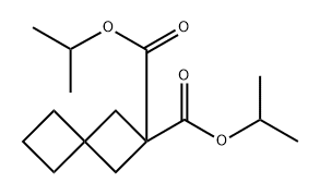 Spiro[3.3]?heptane-?2,?2-?dicarboxylic acid, 2,?2-?bis(1-?methylethyl) ester 结构式