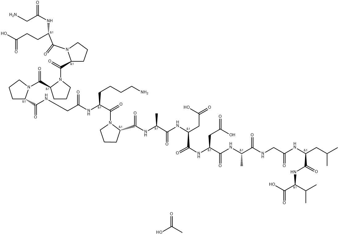 BPC 157 ACETATE 结构式