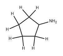 CYCLOPENTYLAMINE-D8 结构式