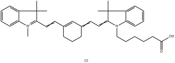 CYCLOHEXANE CYANINE7 CARBOXYLIC ACID 结构式