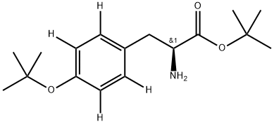 L-Tyrosine-2,3,5,6-d4, O-(1,1-dimethylethyl)-, 1,1-dimethylethyl ester 结构式