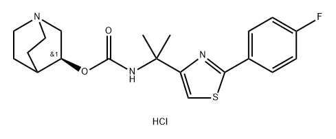 化合物 IBIGLUSTAT HYDROCHLORIDE 结构式