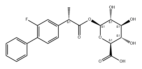 S-氟比洛芬葡糖苷酸 结构式