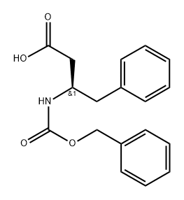 Β-[[(苯基甲氧基)羰基]氨基]-(ΒR)-苯丁酸 结构式