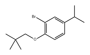 2-溴-4-异丙基-1-(新戊氧基)苯 结构式