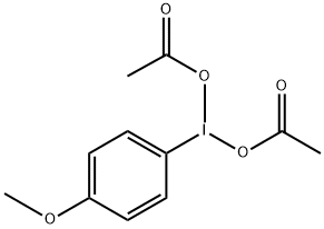 4-甲氧基(二乙酰氧基碘)苯 结构式