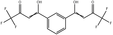 4,4'-(1,3-亚苯基)双(1,1,1-三氟-4-羟基丁-3-烯-2-酮) 结构式