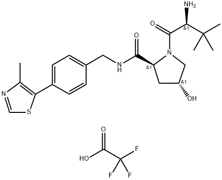 蛋白质降解剂1 TFA 结构式