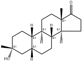 (3R,5R,8R,9R,10S,13S,14S)-3-hydroxy-3,13-dimethyltetradecahydro-1H-cyclopenta[a]phenanthren-17(2H)-one(WX116161) 结构式