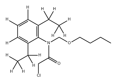 BUTACHLOR-(2,6-DIETHYLPHENYL-D13) 结构式
