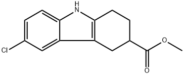 methyl 6-chloro-2,3,4,9-tetrahydro-1H-carbazole-3-carboxylate 结构式