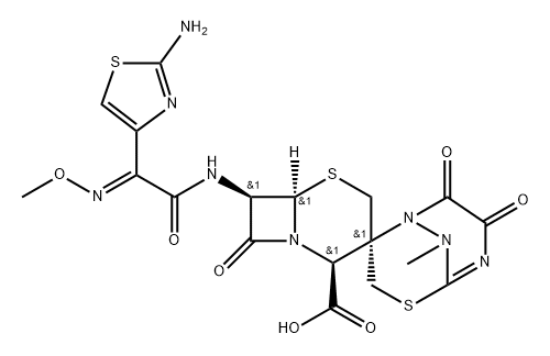 Ceftriaxone sodium impurity 13 结构式