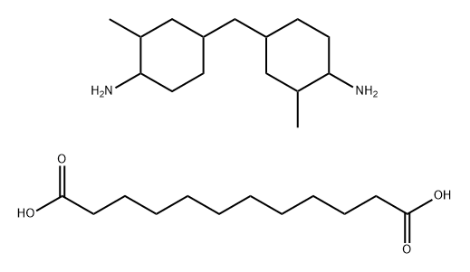 Dodecanedioic acid polymer with 4,4`-methylenebis [2-methyl cyclohexanamine] 结构式