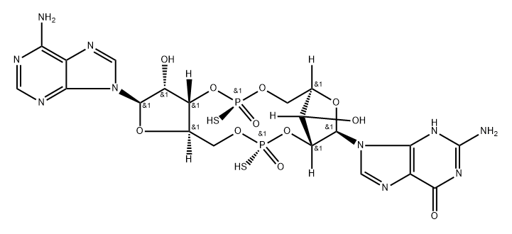 c[G(2',5')pS-A(3',5')pS], isomer 1 and isomer 2 结构式