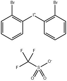 二(2-溴苯基)三氟甲磺酸碘98.00% 结构式