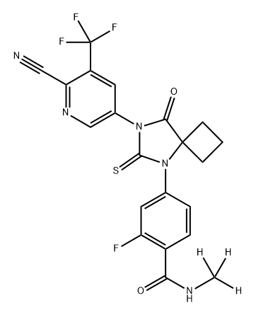 Apalutamide-d3 结构式