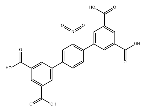 2'-硝基-[1,1':4',1'']-三联苯-3,3'',5,5''-四甲酸 结构式