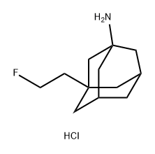 Tricyclo[3.3.1.13,7]decan-1-amine, 3-(2-fluoroethyl)-, hydrochloride (1:1) 结构式