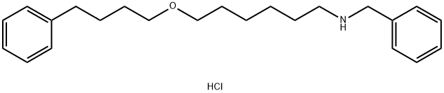 6-(4-苯基丁氧基)-N-苄基己烷-1-胺盐酸盐 结构式