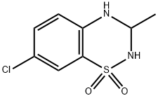 2H-1,2,4-Benzothiadiazine, 7-chloro-3,4-dihydro-3-methyl-, 1,1-dioxide, (-)- 结构式