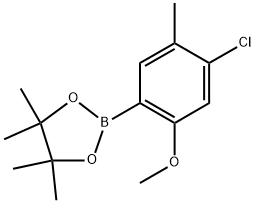 2-(4-CHLORO-2-METHOXY-5-METHYLPHENYL)-4,4,5,5-TETRAMETHYL 结构式