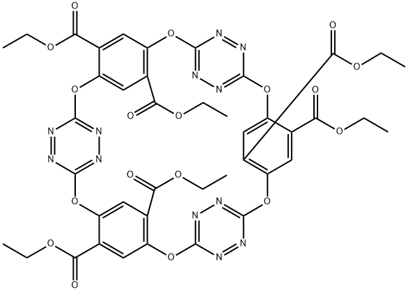 六酯基-O6-冠[3]芳烃[3]四嗪 结构式