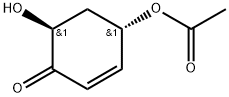 2-Cyclohexen-1-one, 4-(acetyloxy)-6-hydroxy-, (4S,6S)- 结构式