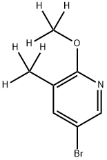 3-Bromo-(5-methyl-6-methoxy-d6)-pyridine 结构式