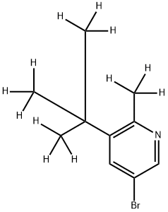 3-Bromo-[6-methyl-5-(tert-butyl)-d12]-pyridine 结构式