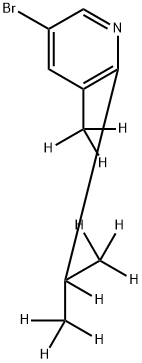 3-Bromo-[5-methyl-6-(iso-propyl)-d10]-pyridine 结构式