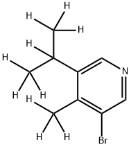 3-Bromo-[4-methyl-5-(iso-propyl)-d10]-pyridine 结构式