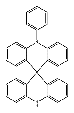 10-苯基-10H,10'H-9,9'-螺联[吖啶 结构式