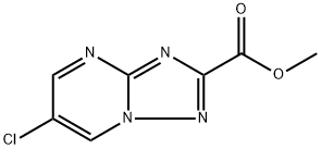 methyl 6-chloro-[1,2,4]triazolo[1,5-a]pyrimidine-2-carboxylate 结构式