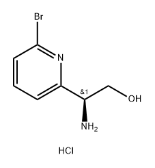 (S)-2-amino-2-(6-bromopyridin-2-yl)ethan-1-ol hydrochloride 结构式