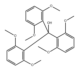 三(2,6-二甲氧基苯基)甲醇 结构式