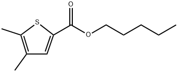 Pentyl 4,5-dimethyl-2-thiophenecarboxylate 结构式