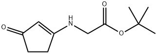 (3-氧代环戊-1-烯-1-基)甘氨酸叔丁酯 结构式