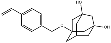 5-[(4-乙烯基苯基)甲氧基]三环[3.3.1.13,7]癸烷-1,3-二醇 结构式