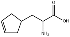 3-Cyclopentene-1-propanoic acid, α-amino- 结构式